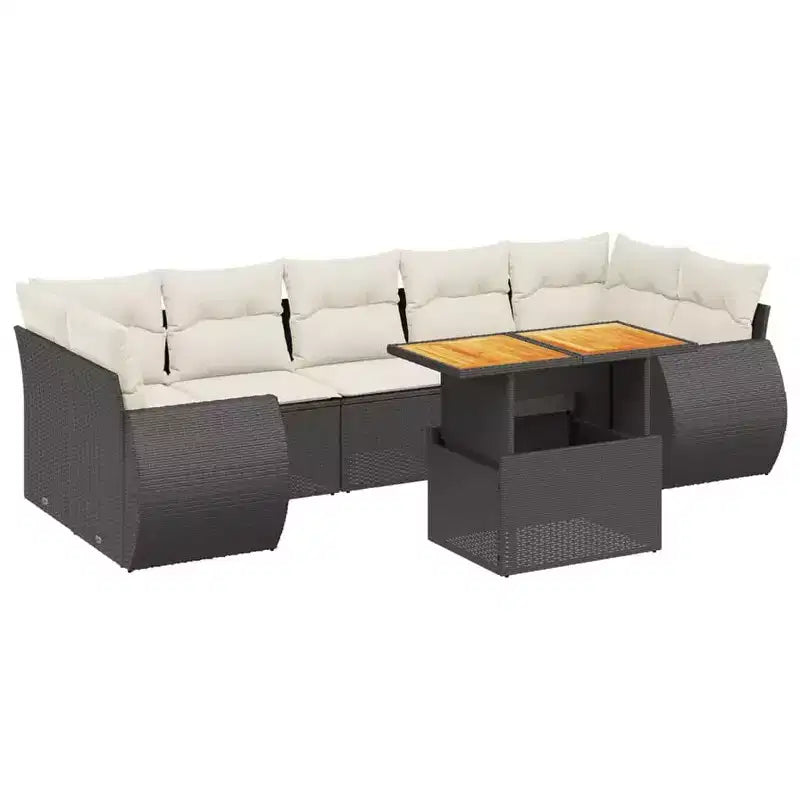 Ensemble de canapés de jardin modulaires vidaXL avec coussins