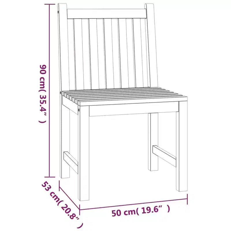 vidaXL Ensemble de salle à manger de jardin Teck naturel Bois de teck massif Standard Durable
