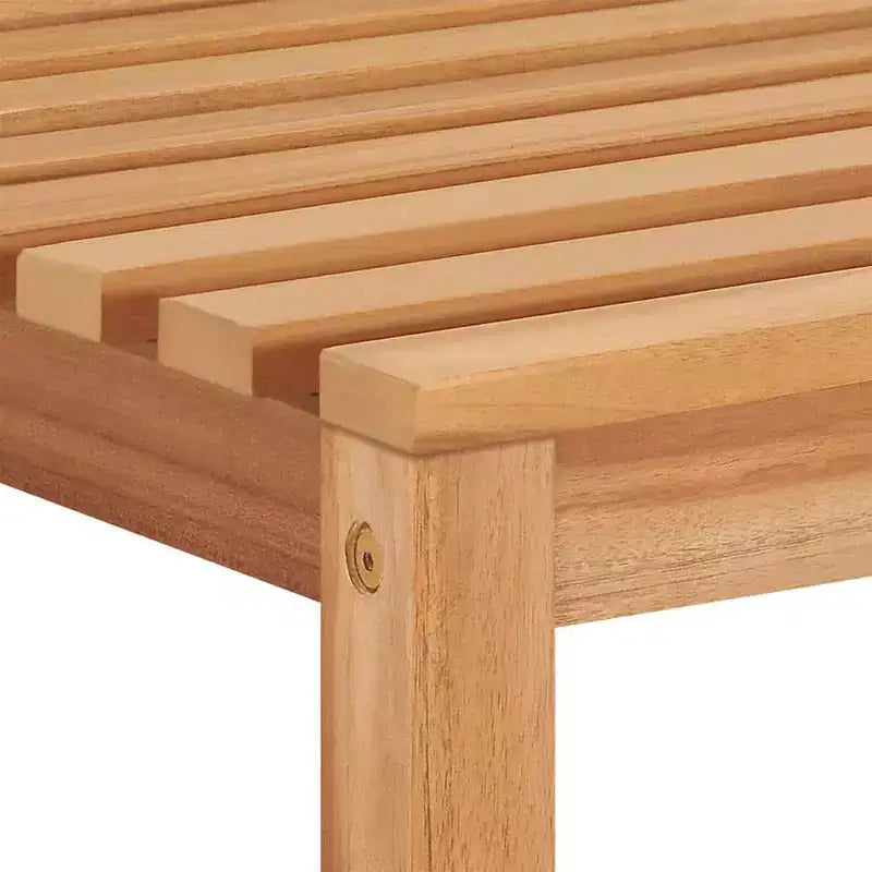 vidaXL Ensemble de salle à manger de jardin Teck naturel Bois de teck massif Standard Durable