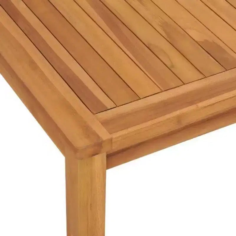 vidaXL Ensemble de salle à manger de jardin Teck naturel Bois de teck massif Standard Durable