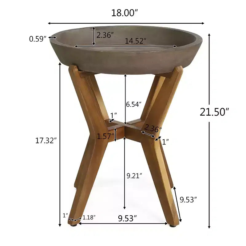 Christopher Knight Home Suman Ensemble de salle à manger d'extérieur 2 pièces style fermier avec table en bois d'acacia et chaise à bascule en fer