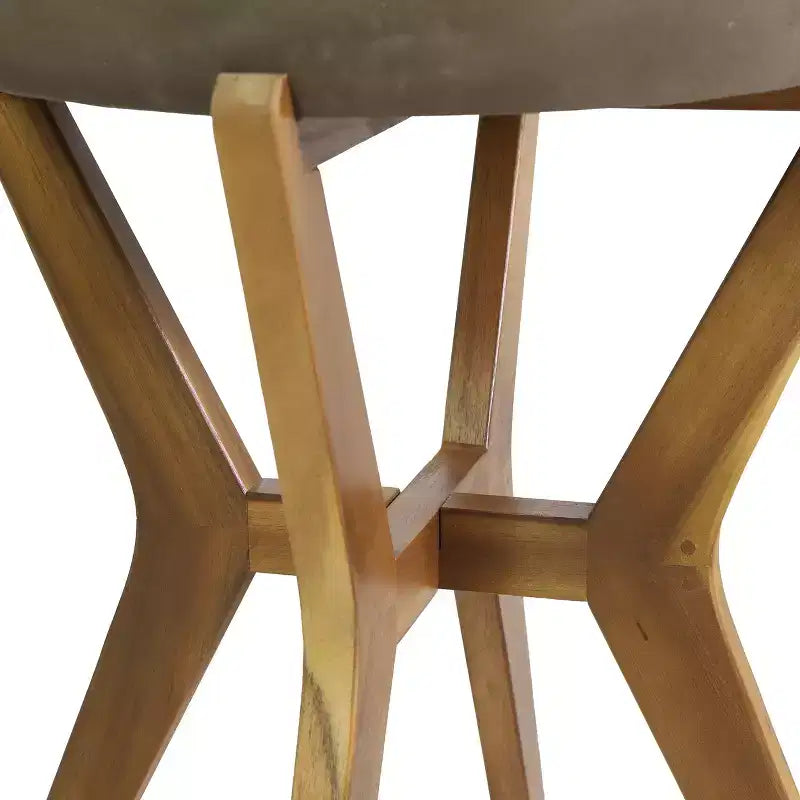 Christopher Knight Home Suman Ensemble de salle à manger d'extérieur 2 pièces style fermier avec table en bois d'acacia et chaise à bascule en fer