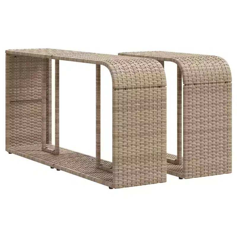 vidaXL Salon de jardin tendance avec coussins – Résine tressée, divers coloris