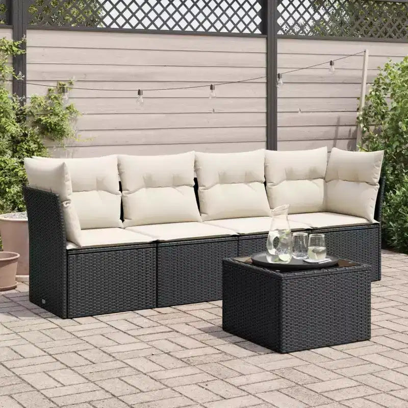 vidaXL Ensemble de canapés de jardin modulaires avec coussins en différentes couleurs
