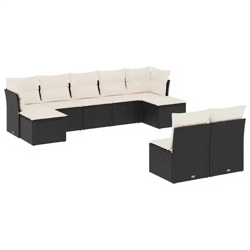 vidaXL Patio Sofa Set with Cushions in Different Colors
