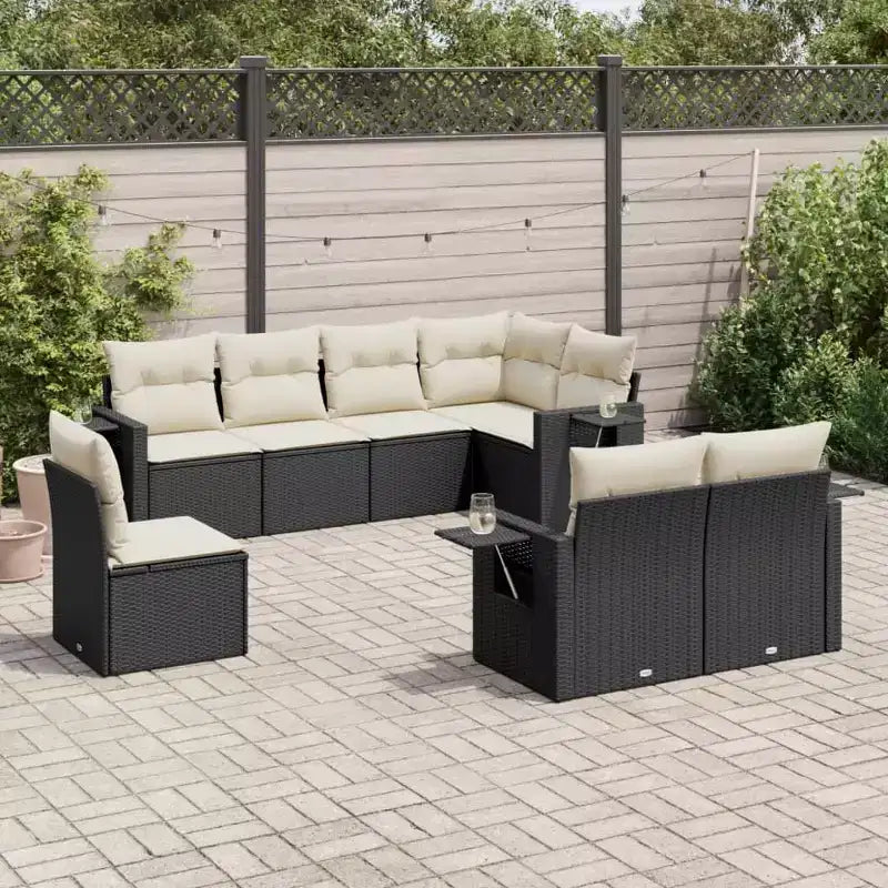 vidaXL Salon de jardin en rotin PE Spacieux Modulable