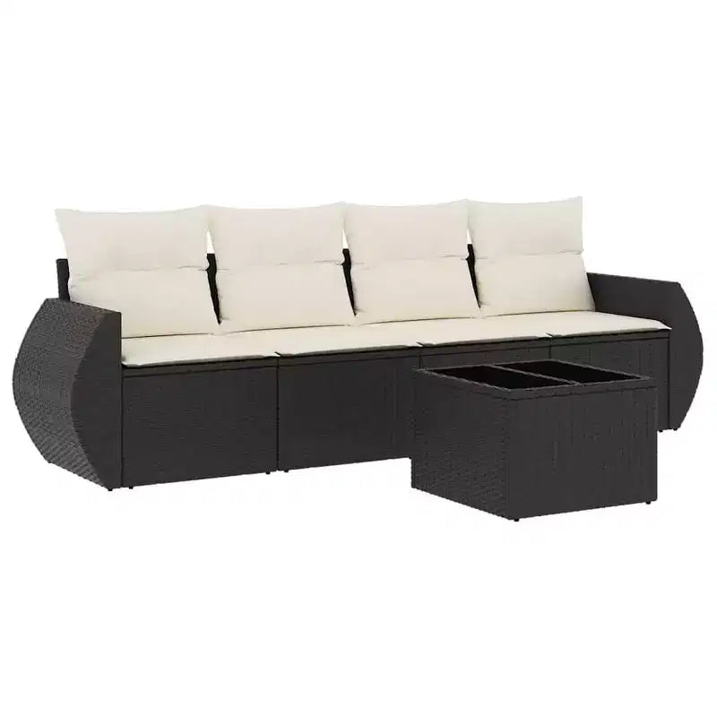 vidaXL Patio Sofa Set Adjustable Feet Garden Sofa Set Rectangular