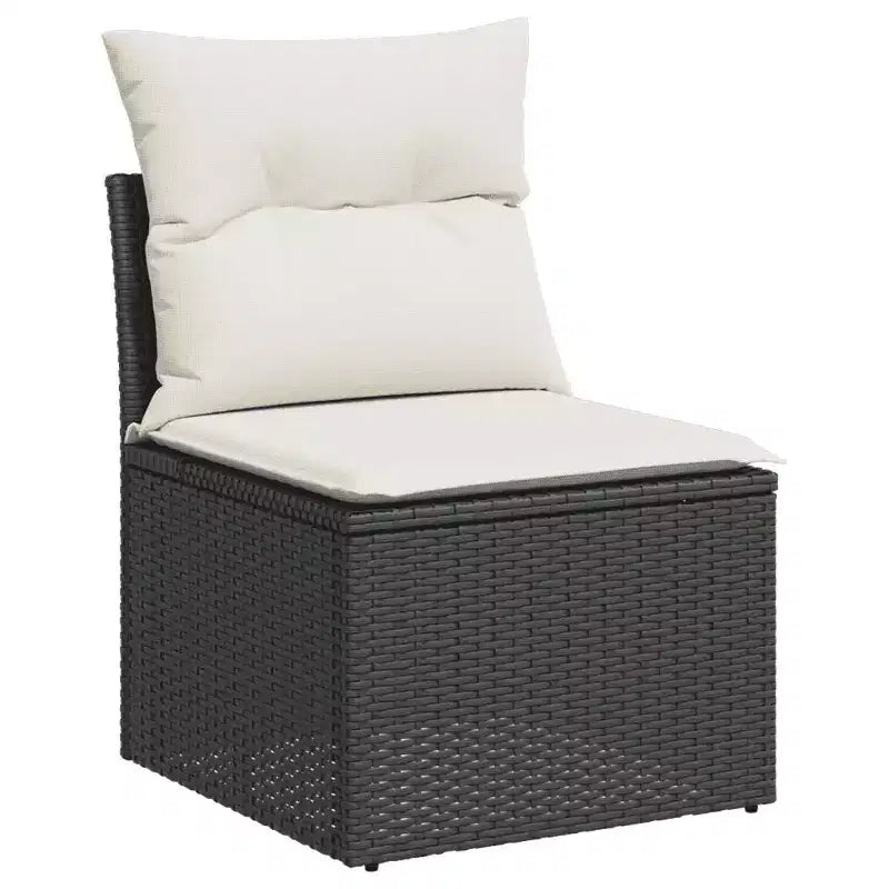 vidaXL Salon de jardin avec canapé et pieds réglables Rectangulaire
