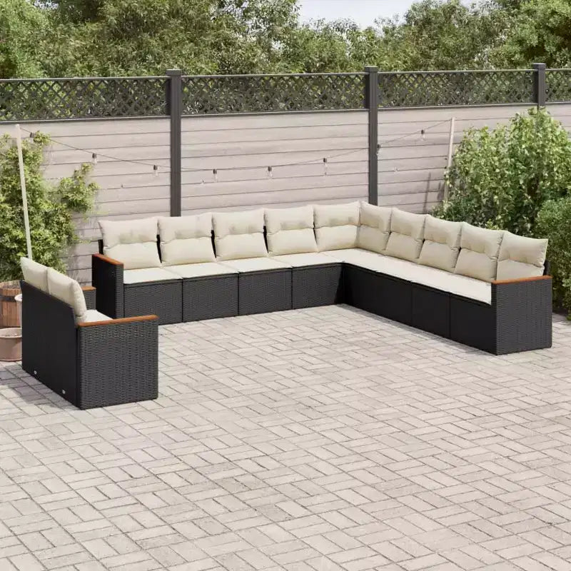 vidaXL Ensemble de canapé de jardin modulable flexible avec coussins de différentes couleurs