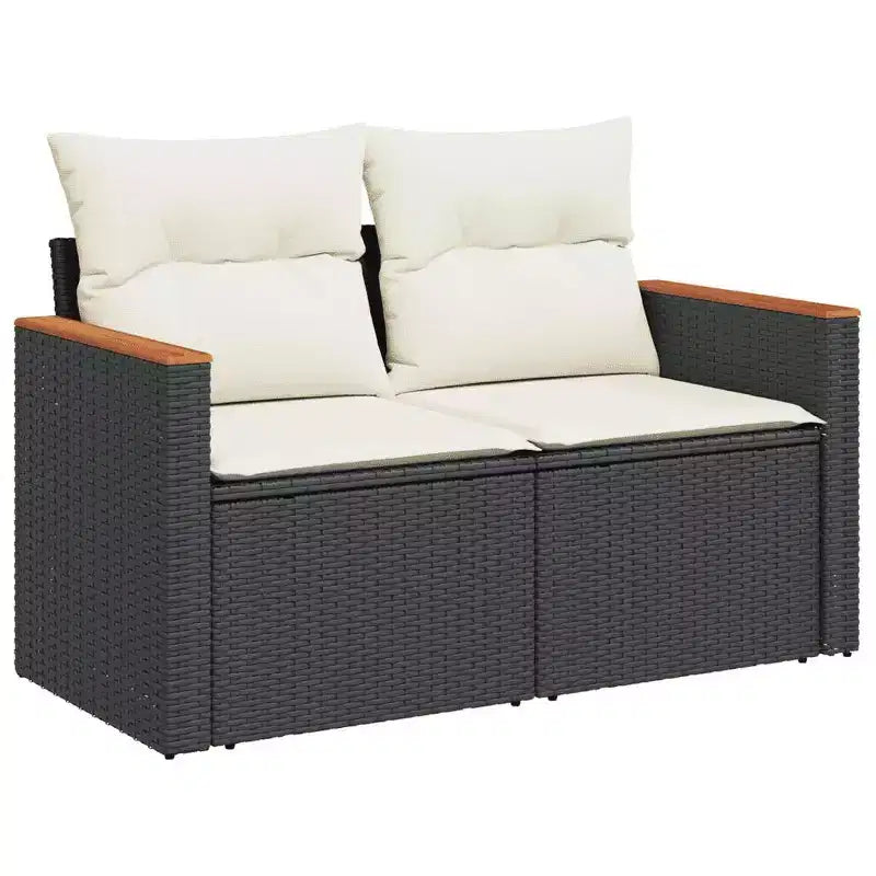 vidaXL Ensemble de canapé de jardin modulable flexible avec coussins de différentes couleurs