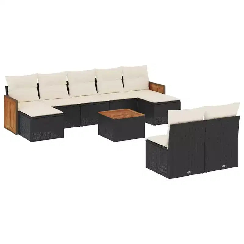 vidaXL Garden Sofa Set Poly Rattan Modular Modular