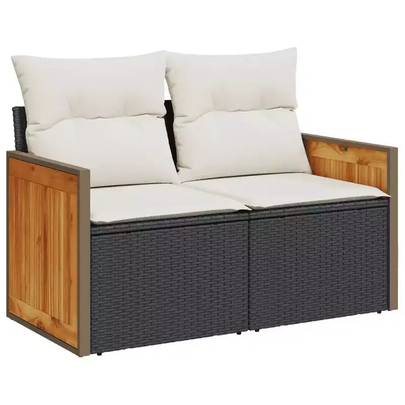 vidaXL Salon de jardin modulable en résine tressée Modulaire