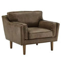 Manchester Oxford Leather Accent Chair - Tan - iNSPIRE Q