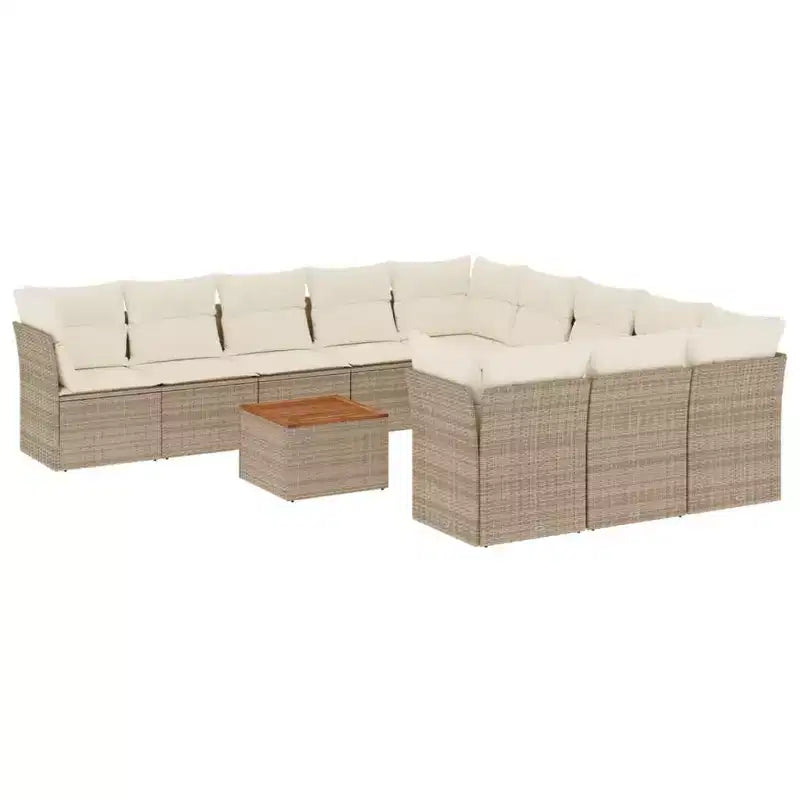 vidaXL Garden Sofa Set PE rattan Large Set Modular
