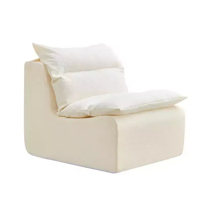 FurnitureR Modern Upholstered Lounge Accent Chair with Deep Seat, Soft Textured Fabric, Comfortable Cushioned for Living Room, Bedroom or Reading Nook