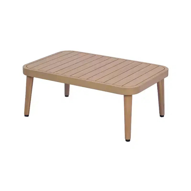 Christopher Knight Home Brixton – Ensemble de sièges de patio 2 pièces en bois d'acacia avec baignoire incurvée et table basse à lattes