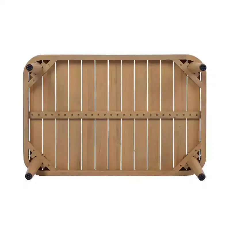 Christopher Knight Home Brixton – Ensemble de sièges de patio 2 pièces en bois d'acacia avec baignoire incurvée et table basse à lattes