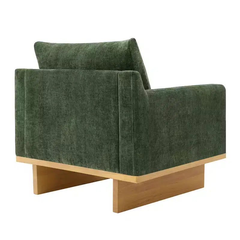Christopher Knight Home Niran Modern Rubberwood Boucle Upholstered Accent Chair with Soft Cushion