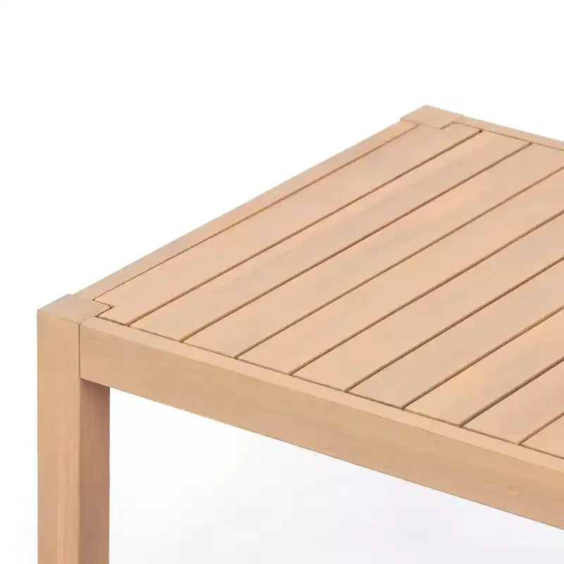 Christopher Knight Home Phachara Ensemble de patio moderne 4 pièces en bois d'acacia avec tressage en corde et coussins