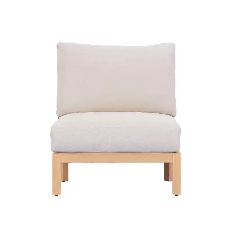 Christopher Knight Home Phachara Ensemble de patio moderne 4 pièces en bois d'acacia avec tressage en corde et coussins
