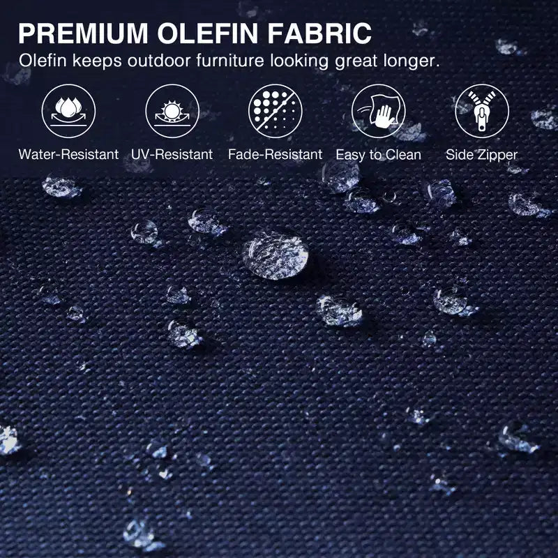 Chaises de patio haut de gamme UPTIOT en osier tressé à la main avec coussins en oléfine pour un confort et une durabilité extérieurs