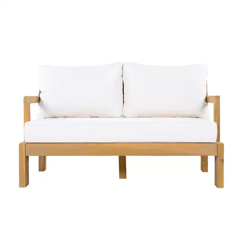 Christopher Knight Home Graziella Canapé deux places et table basse en bois d'acacia modernes pour patio