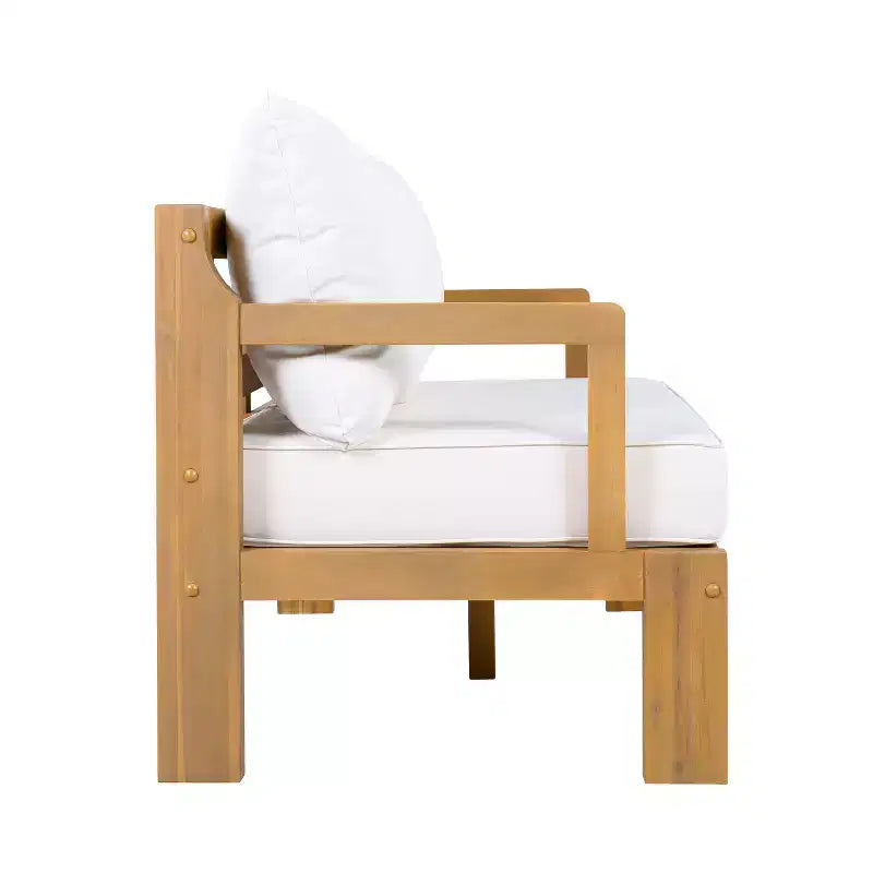 Christopher Knight Home Graziella Canapé deux places et table basse en bois d'acacia modernes pour patio