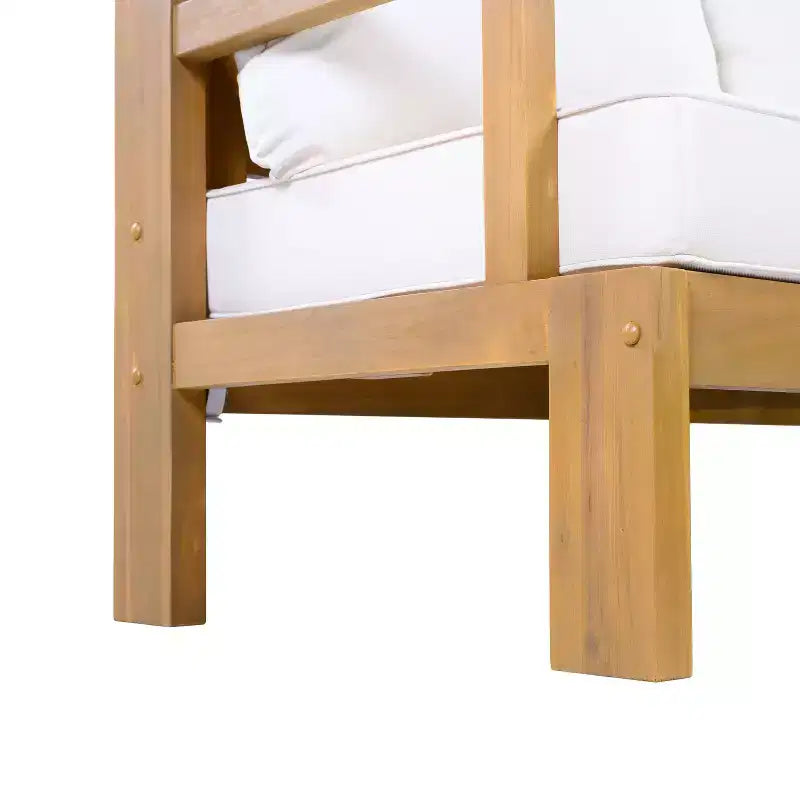 Christopher Knight Home Graziella Canapé deux places et table basse en bois d'acacia modernes pour patio