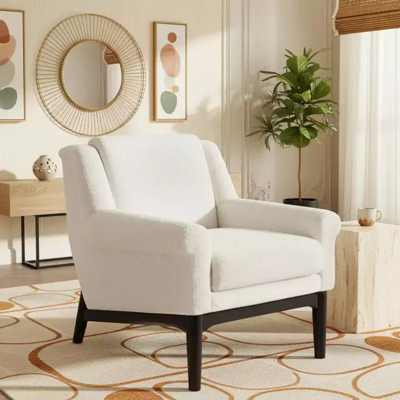 Polibi Flared-Arm Accent Chair
