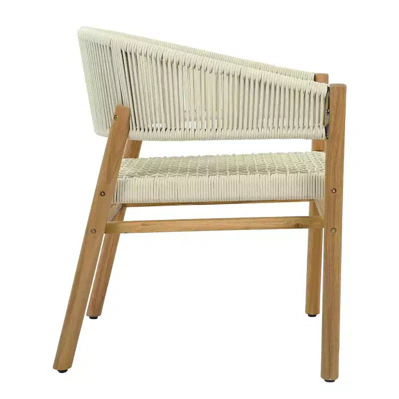 Chaise d'appoint de terrasse extérieure Whisen 2 pièces, ensemble de 2 chaises de conversation de jardin, élégantes chaises doubles extérieures tissées