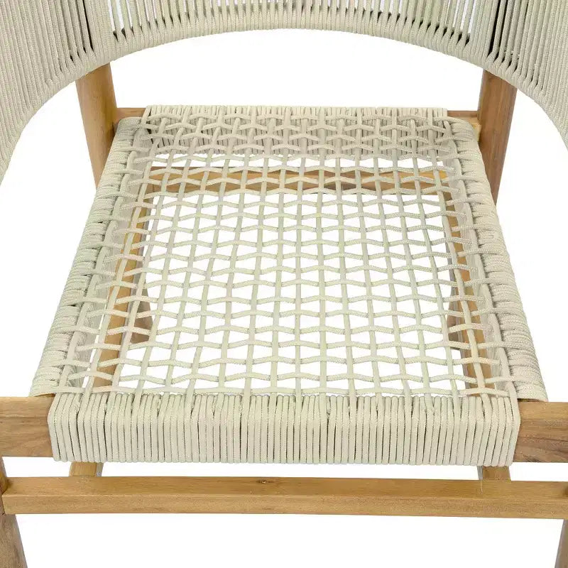 Chaise d'appoint de terrasse extérieure Whisen 2 pièces, ensemble de 2 chaises de conversation de jardin, élégantes chaises doubles extérieures tissées