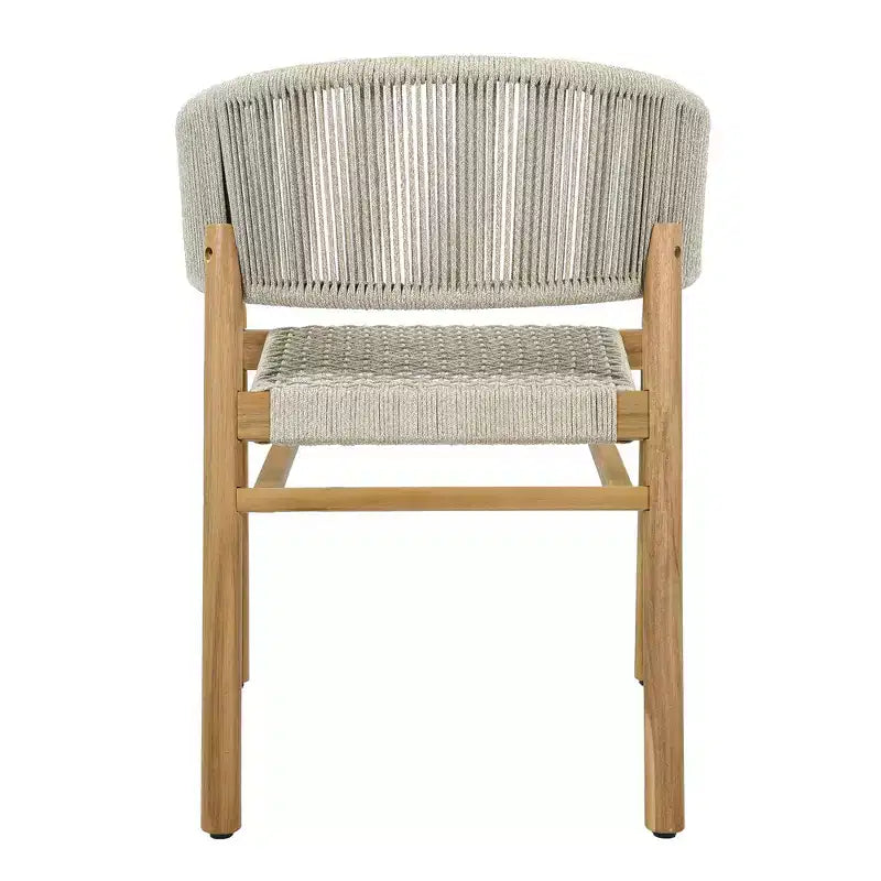 Chaise d'appoint de terrasse extérieure Whisen 2 pièces, ensemble de 2 chaises de conversation de jardin, élégantes chaises doubles extérieures tissées