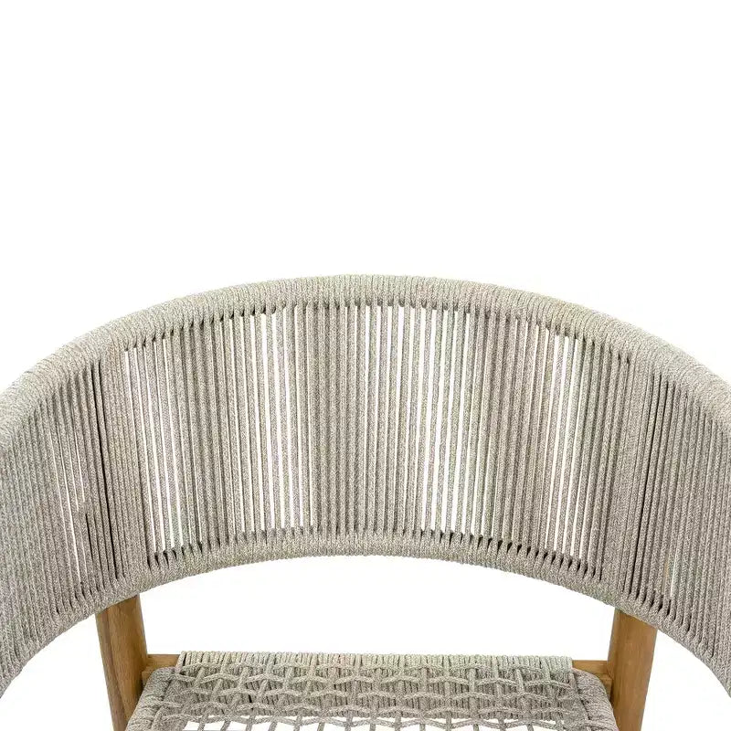 Chaise d'appoint de terrasse extérieure Whisen 2 pièces, ensemble de 2 chaises de conversation de jardin, élégantes chaises doubles extérieures tissées