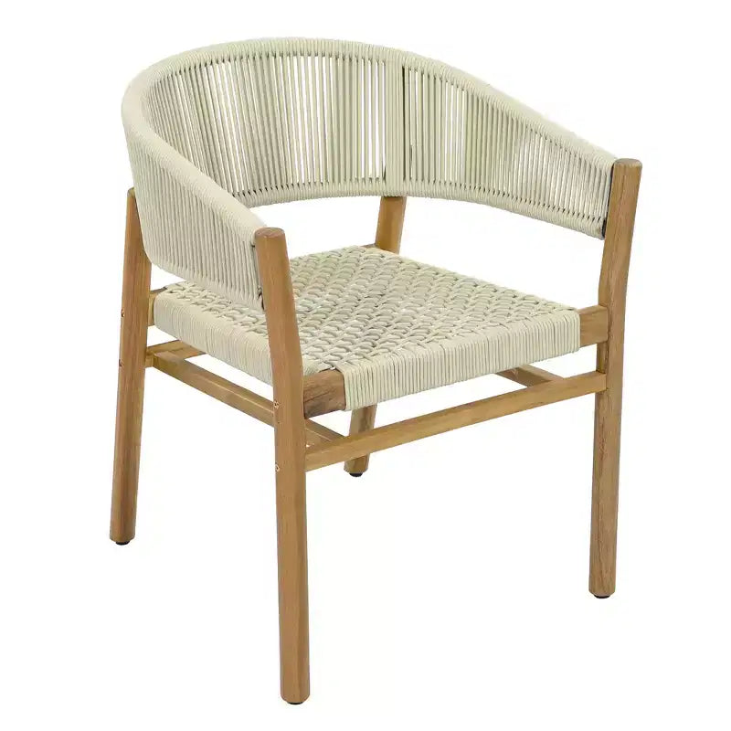 Chaise d'appoint de terrasse extérieure Whisen 2 pièces, ensemble de 2 chaises de conversation de jardin, élégantes chaises doubles extérieures tissées