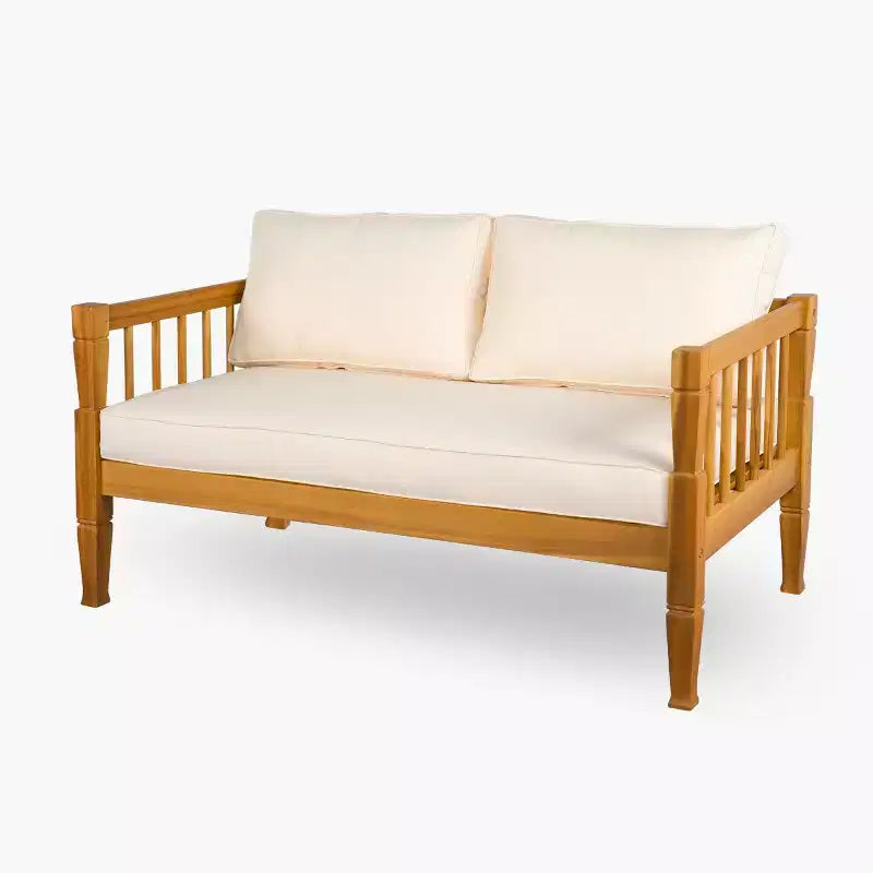 Ensemble de mobilier de patio 4 pièces avec table basse, salon de conversation profond avec coussins pour jardin, balcon et cour - Panipeachy