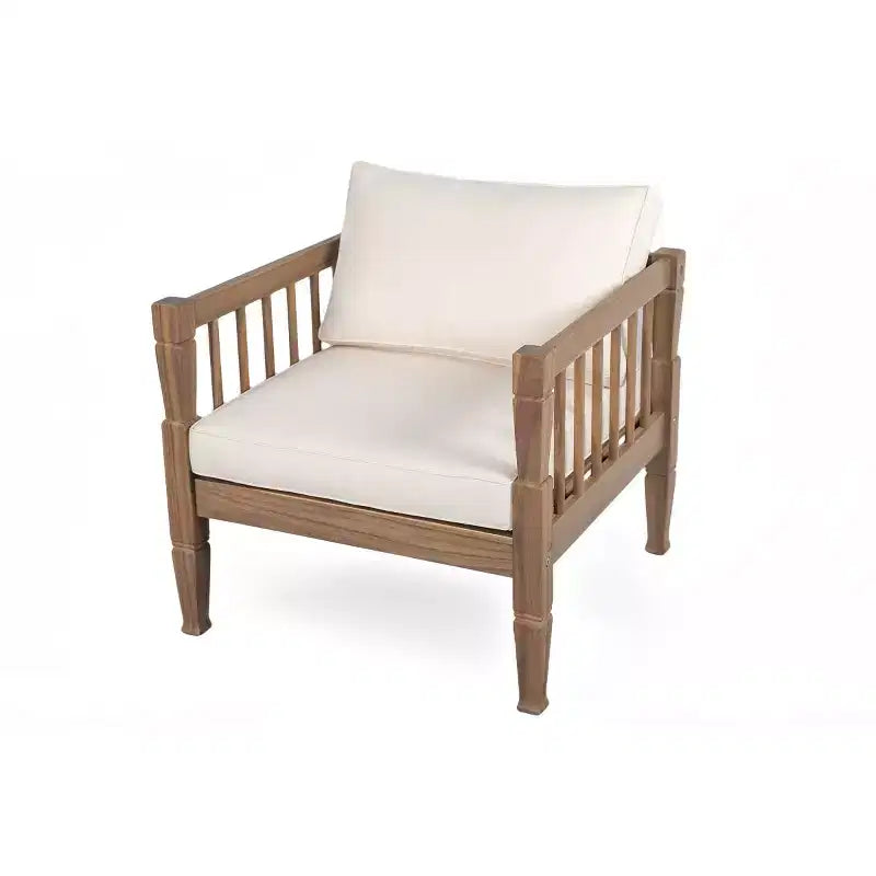 Ensemble de mobilier de patio 4 pièces avec table basse, salon de conversation profond avec coussins pour jardin, balcon et cour - Panipeachy
