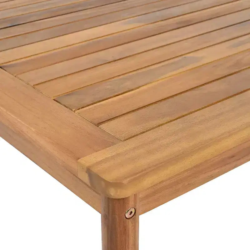 Ensemble de Canapé d'Extérieur 3/4/5 Pièces, Salon de Jardin Extérieur avec Table Basse et Coussins, Cadre Résistant aux Intempéries, Teck+Beige-ModernLuxe