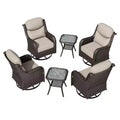 UPTIOT Outdoor Rocking Chair and Side Table Set for Patio Relaxation