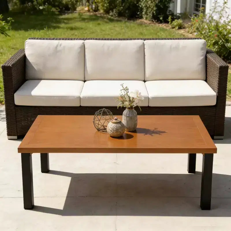 Table basse d'extérieur rectangulaire Lantine