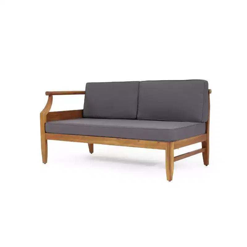 Ensemble de canapé d'angle d'extérieur, salon de jardin avec table basse et coussins résistants à l'eau - ModernLuxe