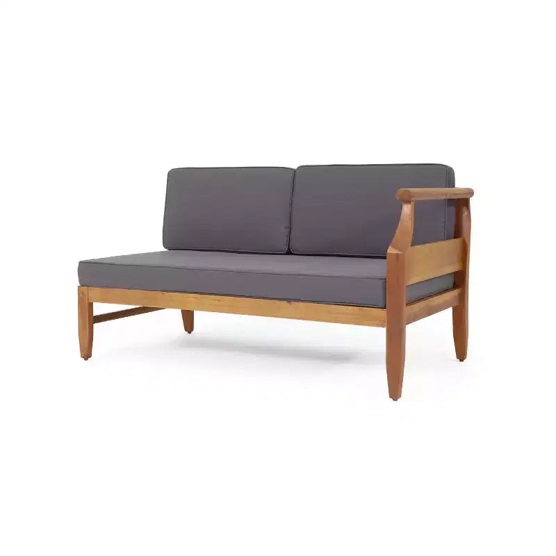 Ensemble de canapé d'angle d'extérieur, salon de jardin avec table basse et coussins résistants à l'eau - ModernLuxe