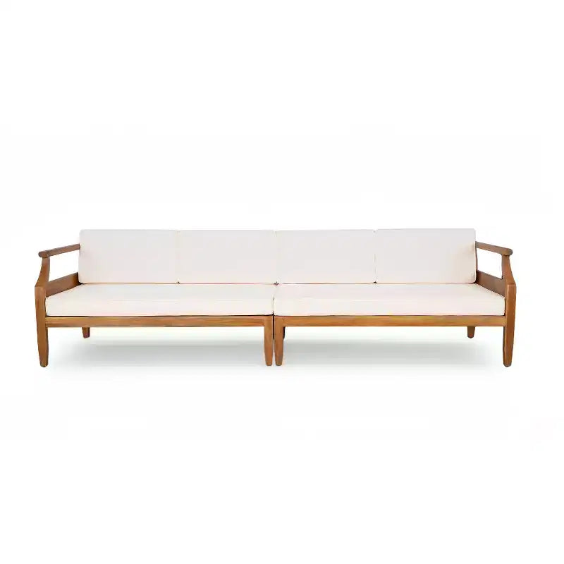 Ensemble de canapé d'angle d'extérieur, salon de jardin avec table basse et coussins résistants à l'eau - ModernLuxe