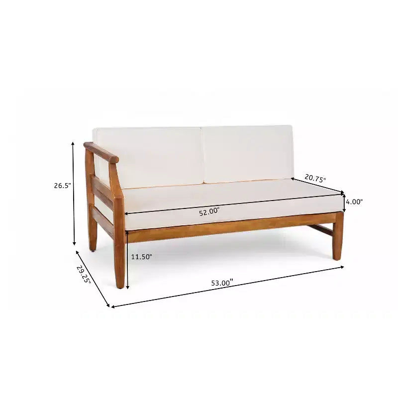 Ensemble de canapé d'angle d'extérieur, salon de jardin avec table basse et coussins résistants à l'eau - ModernLuxe