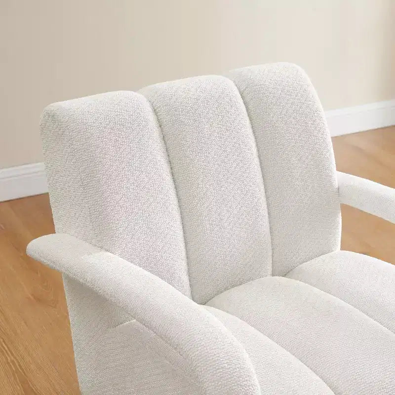 Art Leon Swivel Accent Chair, Modern Fabric Upholstered Arm Chair, Single Sofa Chair with Solid Wood Base