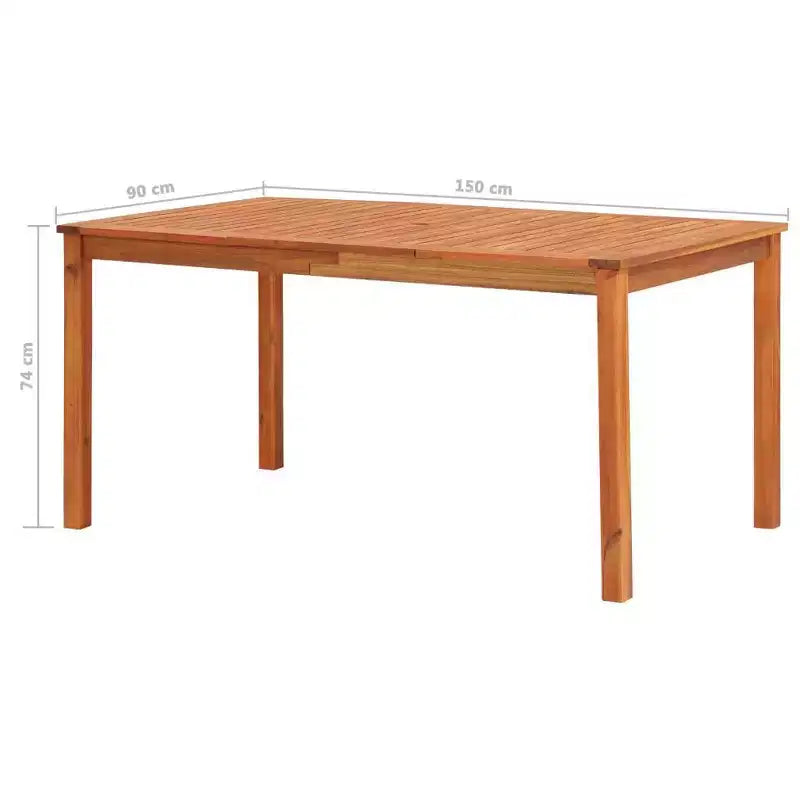 vidaXL Ensemble de salle à manger de jardin avec coussin gris foncé, bois naturel