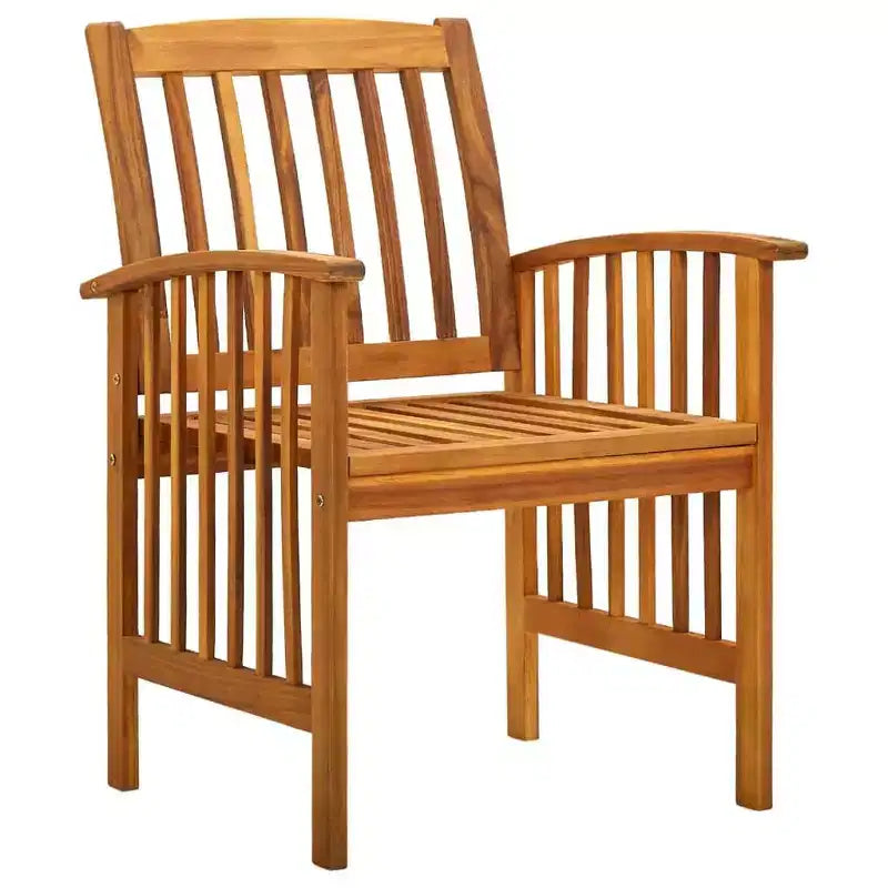 vidaXL Ensemble de salle à manger de jardin avec coussin gris foncé, bois naturel