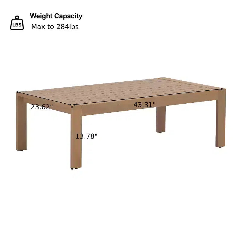 Christopher Knight Home Febi Salon de jardin moderne 4 pièces en acacia avec coussins et table à lattes