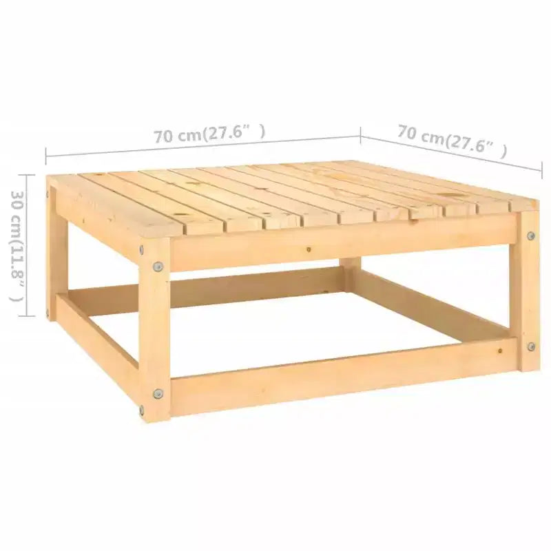 vidaXL Salon de jardin modulaire en pin massif, taille moyenne