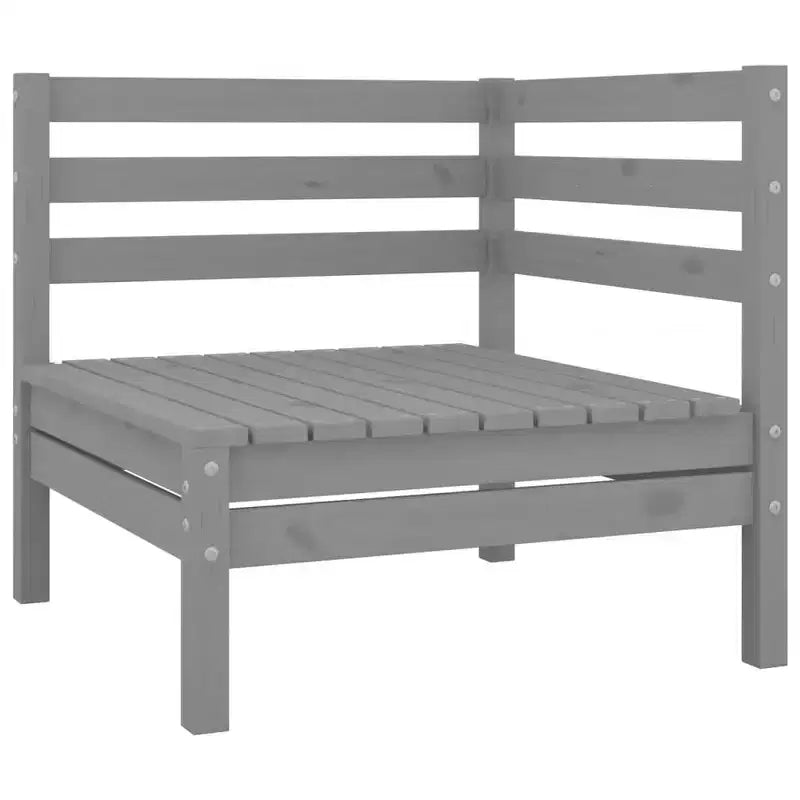 vidaXL Ensemble de jardin modulable en pin massif gris