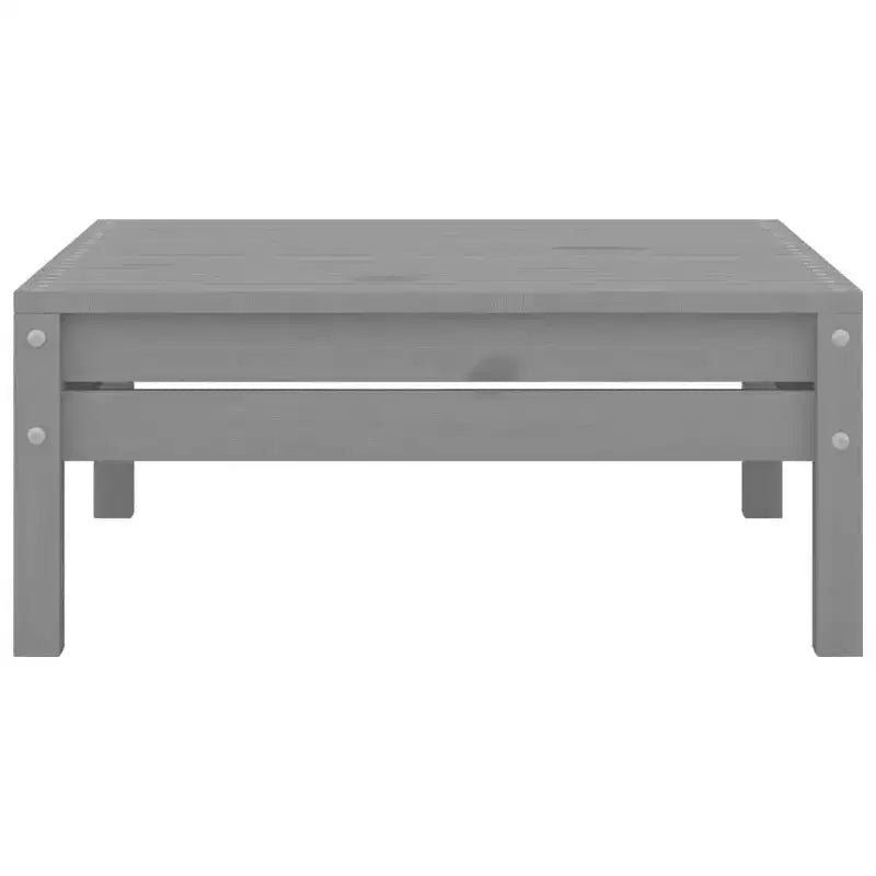 vidaXL Salon de jardin gris pin massif 5 pièces modulable